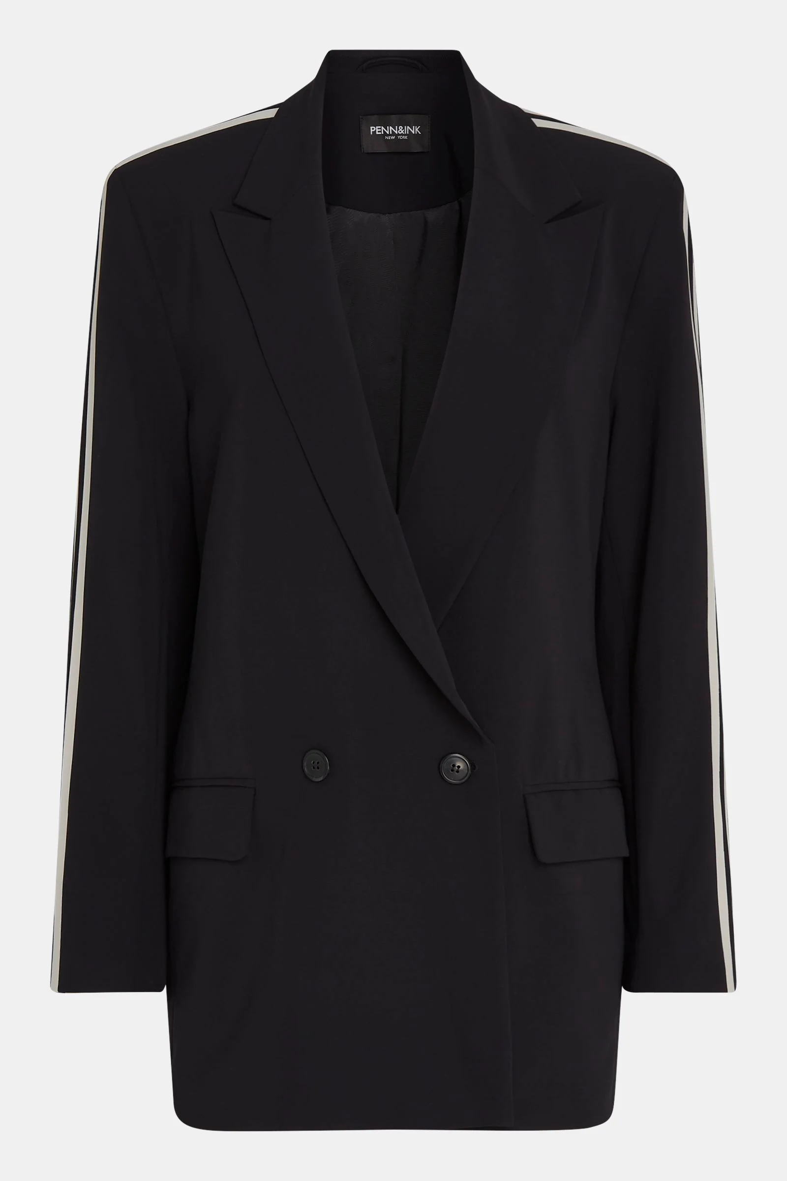 BLAZER (LOGAN STRIPE) BLACK - Image 2