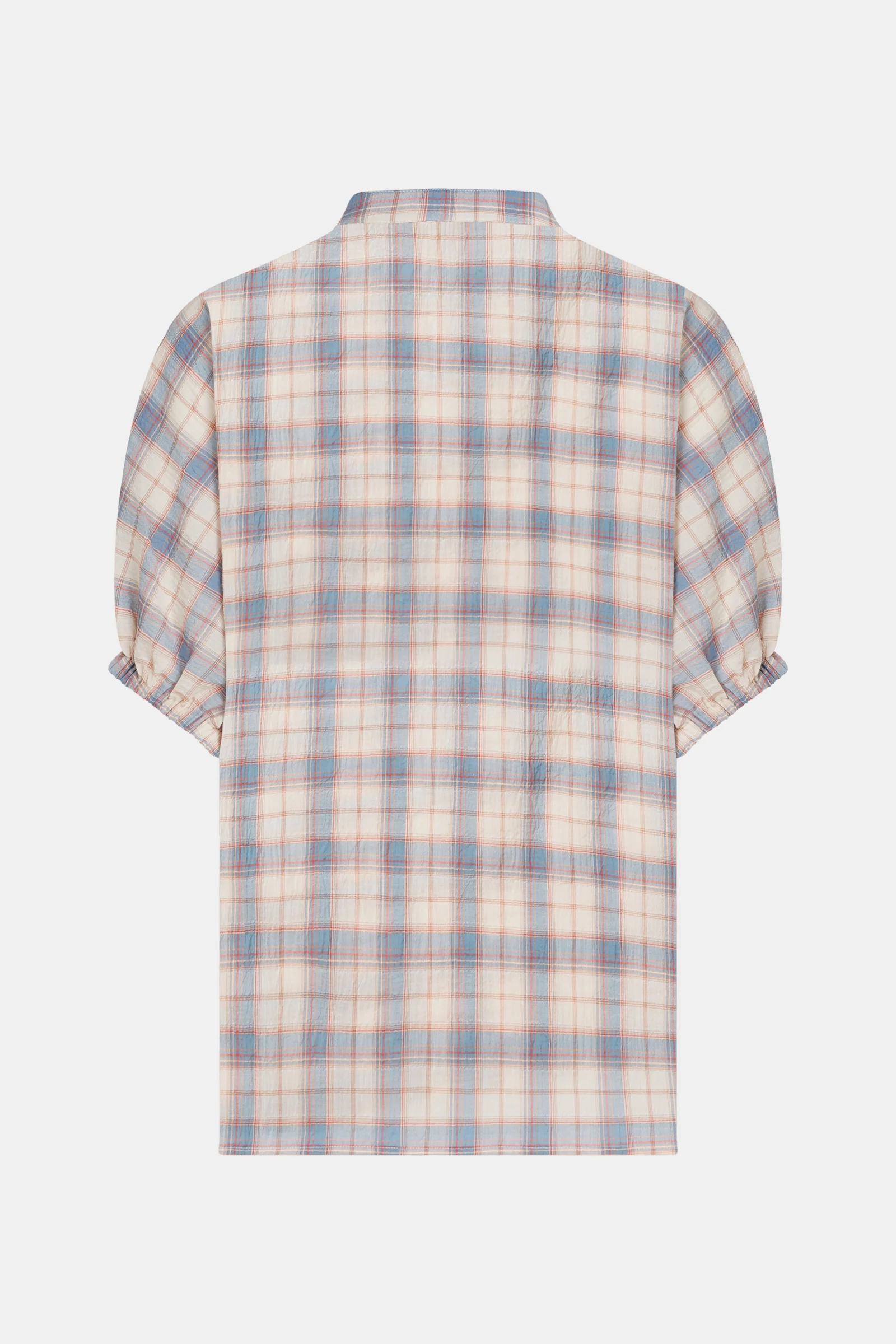 BLOUSE (S26F1822) BLUE CHECK - Image 3