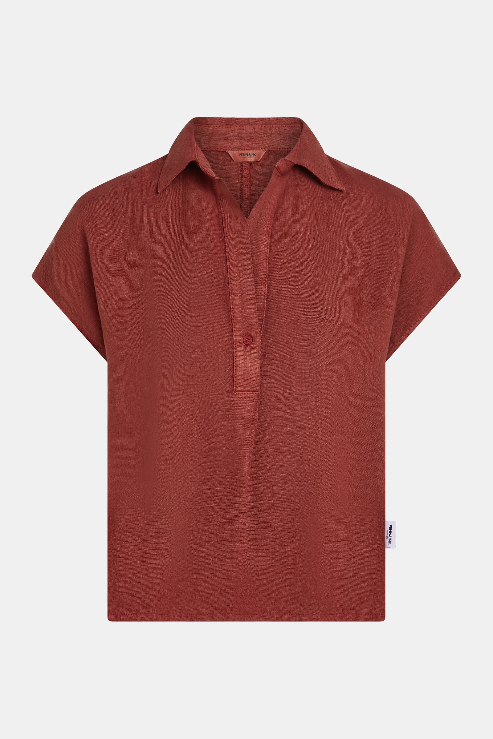 BLOUSE (S26Z848) BURGUNDY - Image 2