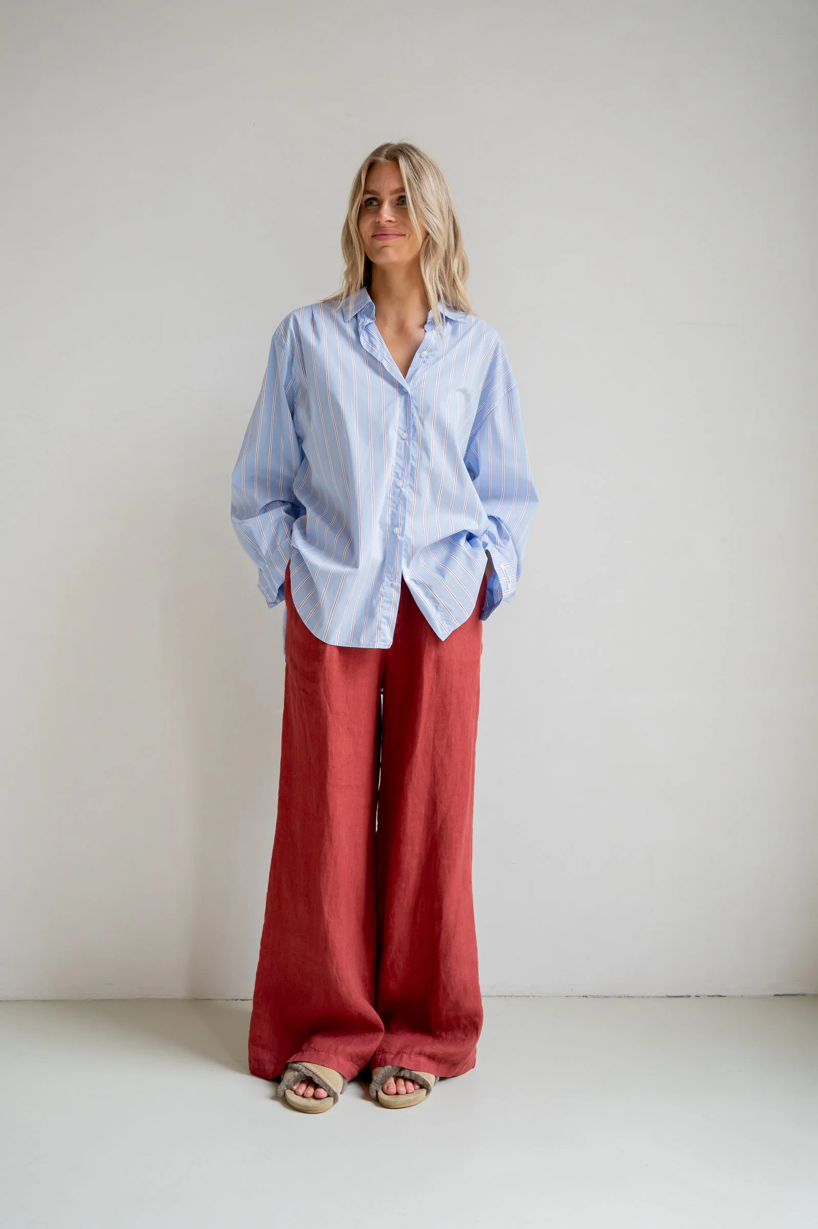 BLOUSE STRIPE (S26Z831) BLUE - Image 7