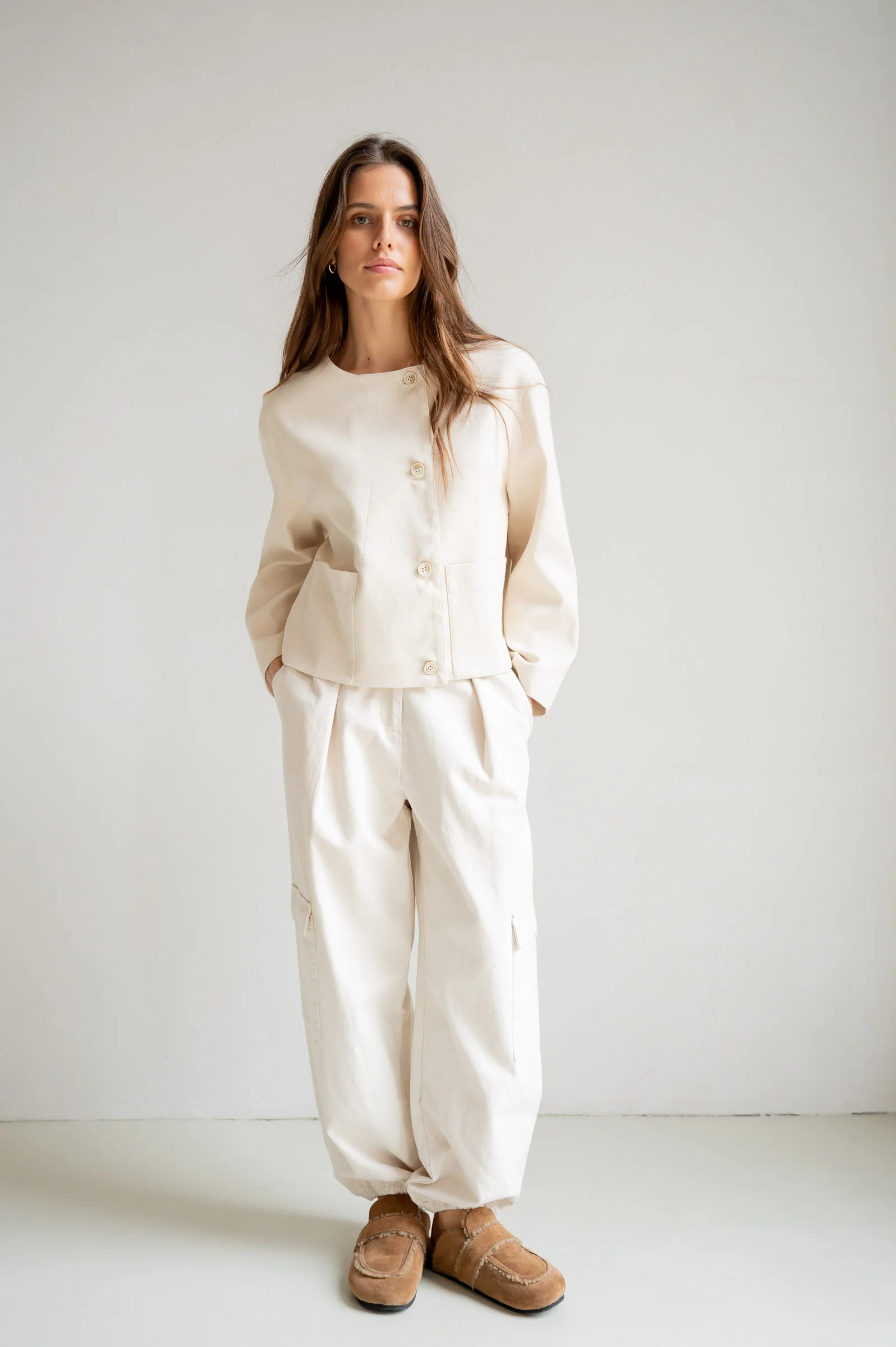 JACKET (S26C361) ECRU - Image 4