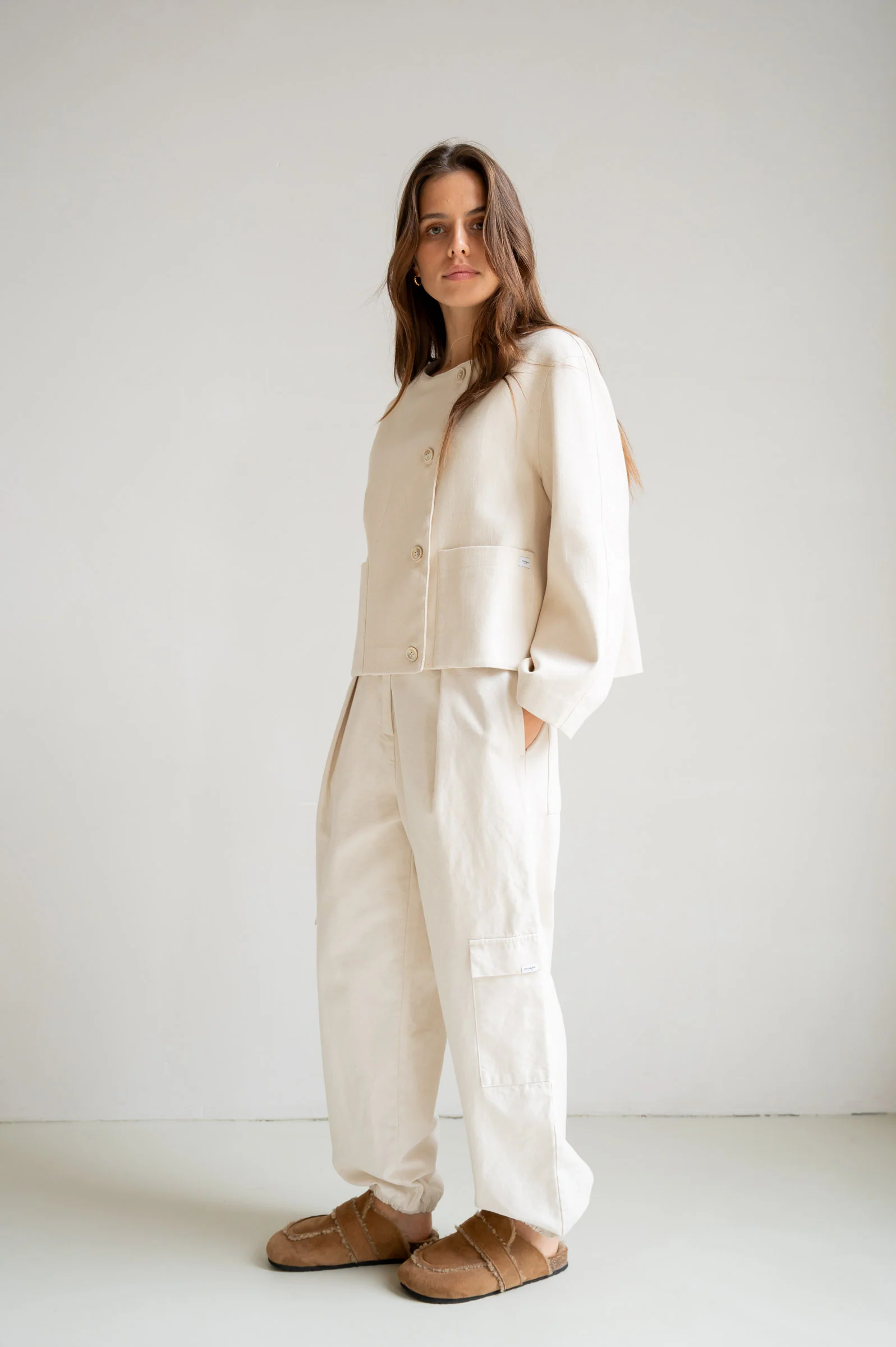 JACKET (S26C361) ECRU - Image 5