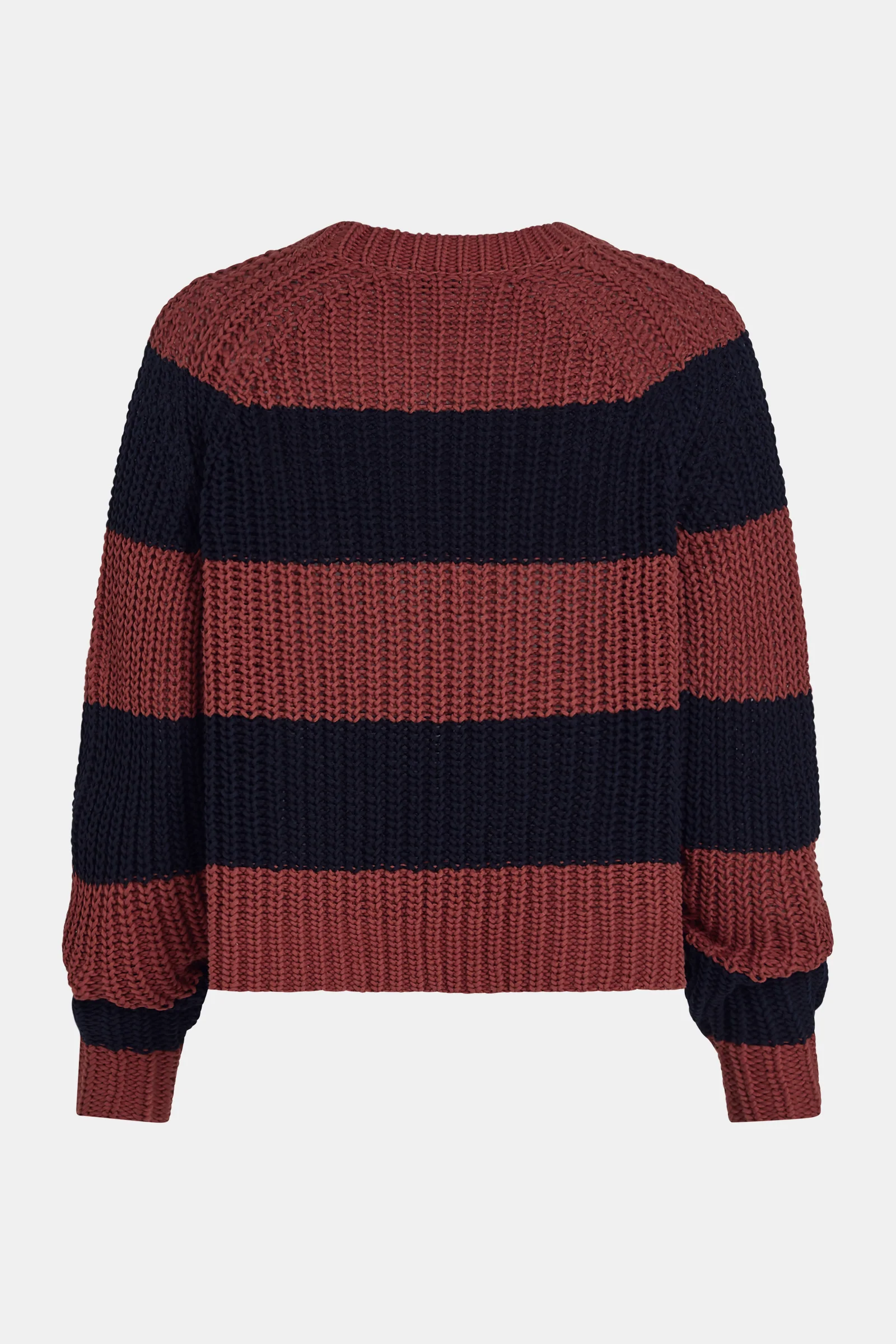 JUMPER STRIPE (S26B407) BURGUNDY - NAVY - Image 3