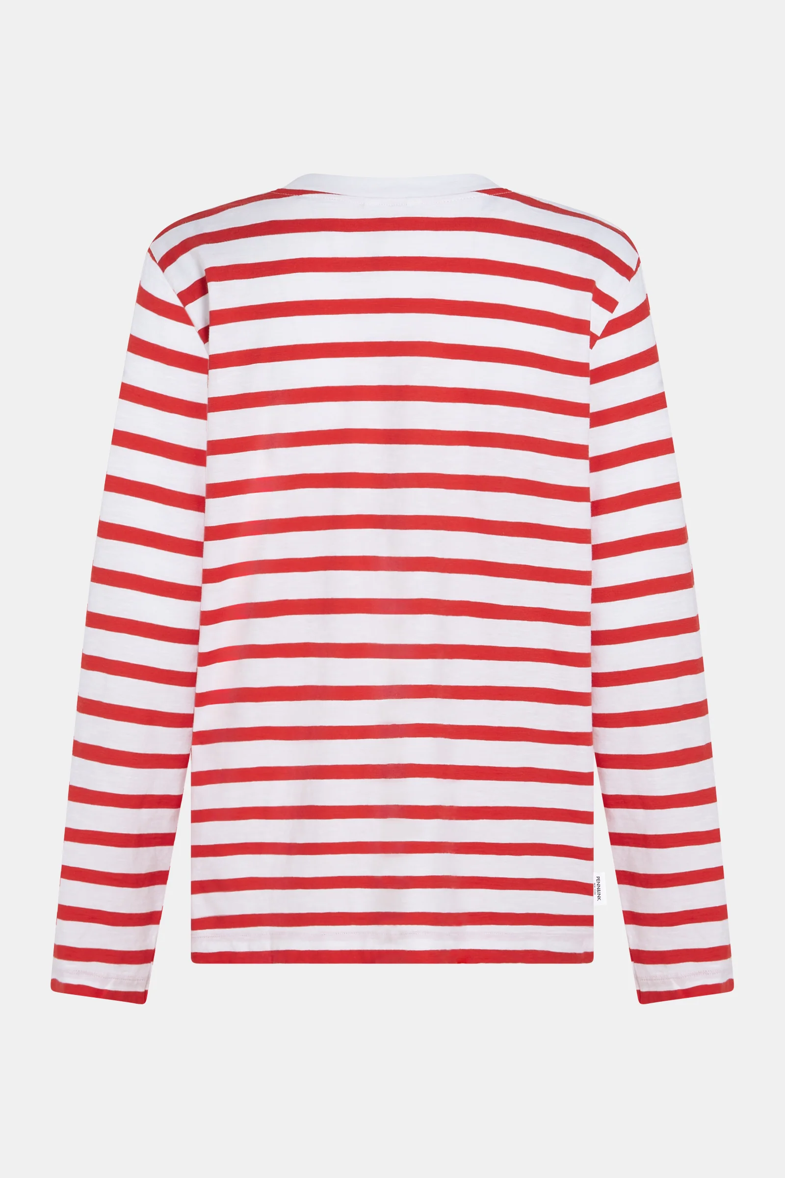 LONGSLEEVE STRIPE PRINT (S26F1803) WHITE - TOMATO - Image 3