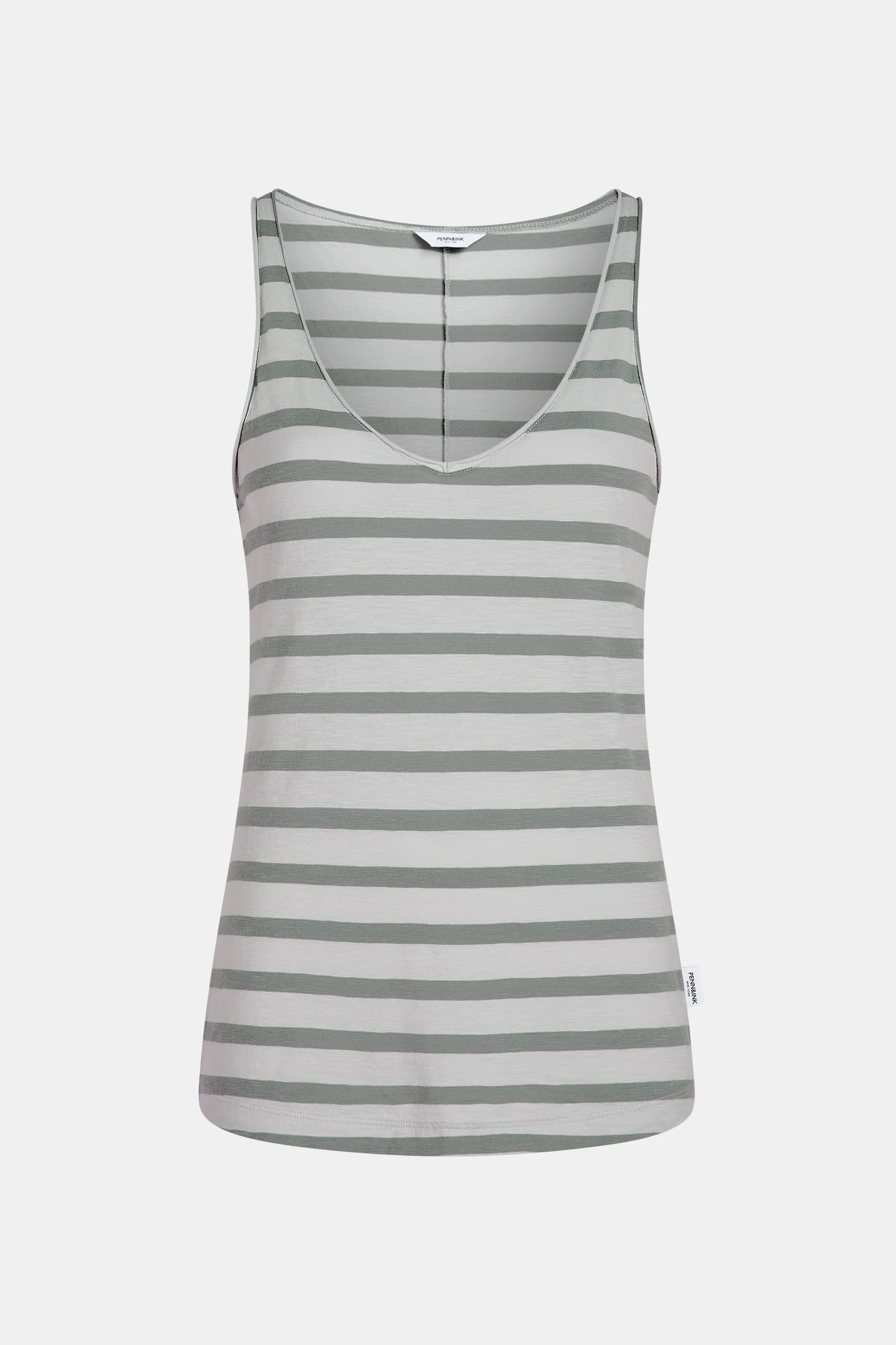 SINGLET STRIPE (S26F1802) CHALK - MONUMENT - Image 2