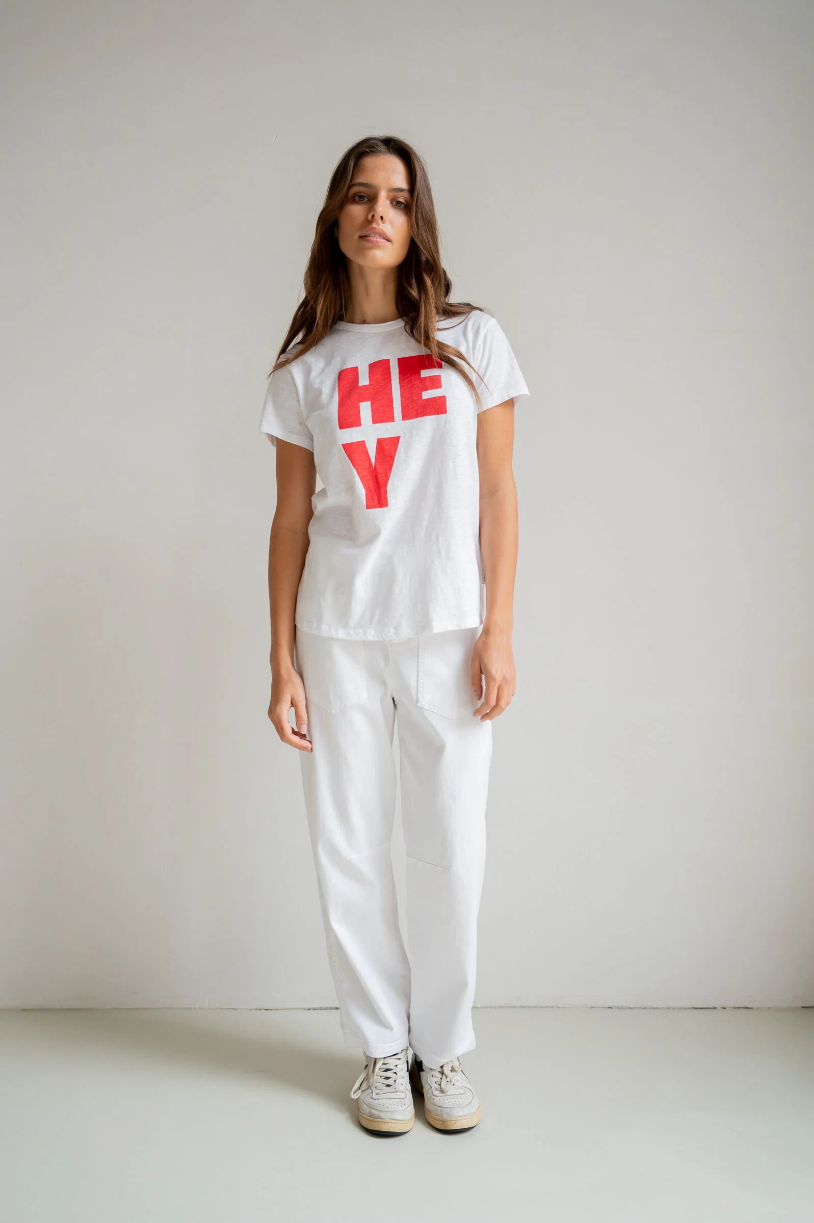 T-SHIRT PRINT (S26F1805) WHITE - TOMATO - Image 4