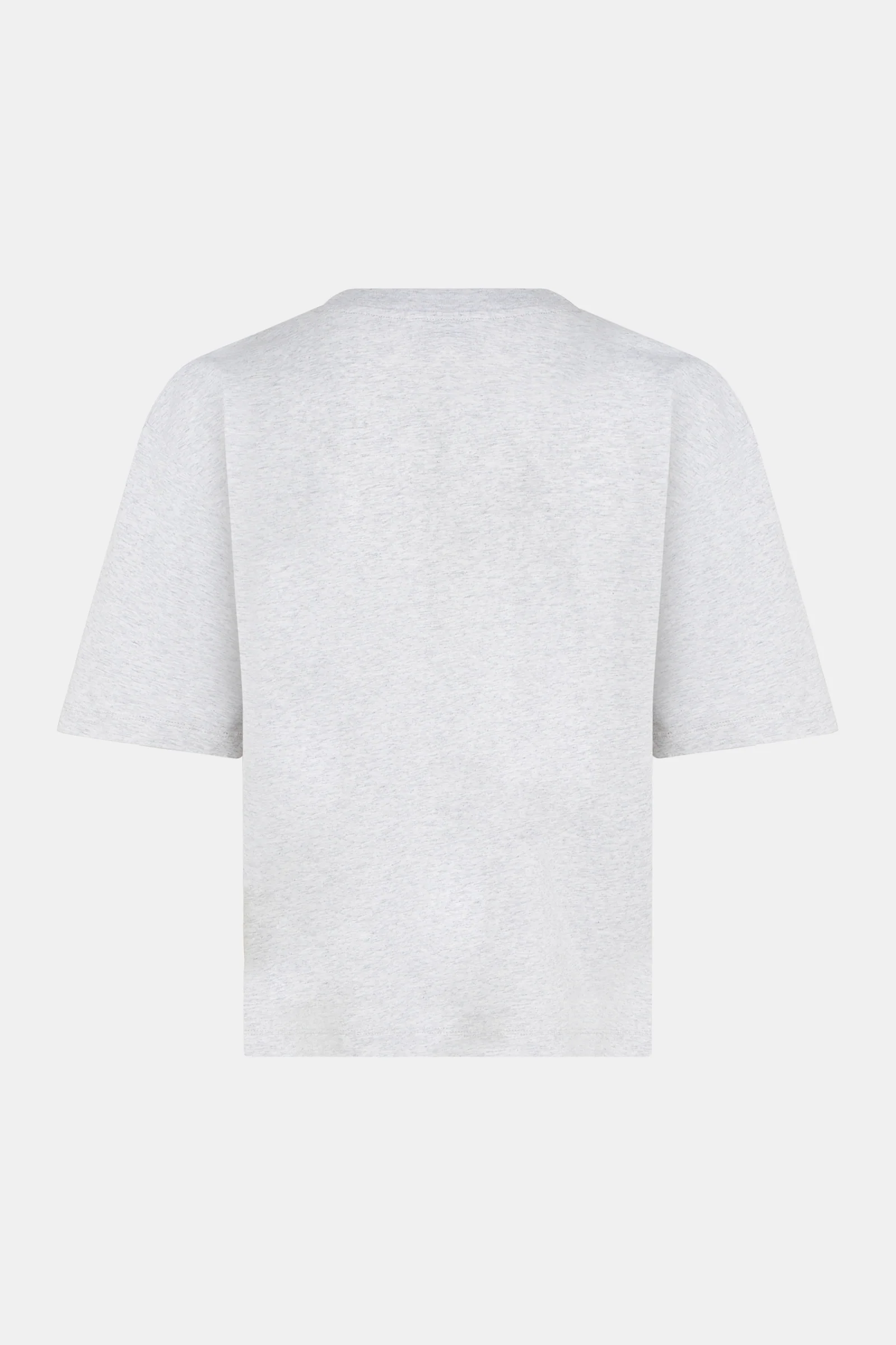 T-SHIRT PRINT (S26F1812) GREY MELANGE - ORANGE - Image 3