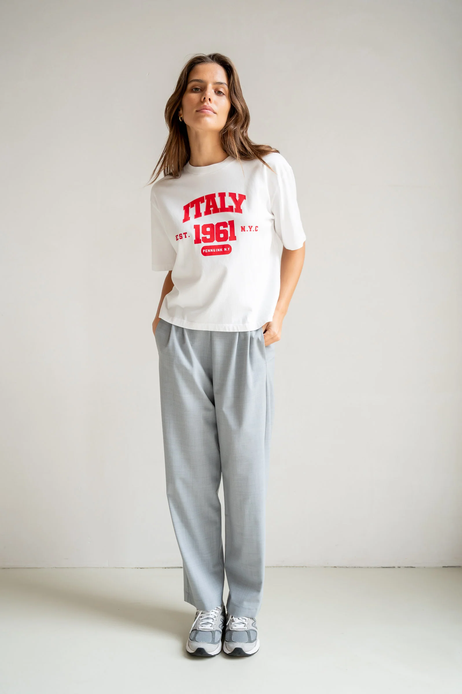 T-SHIRT PRINT (S26F1813) WHITE - TOMATO - Image 5