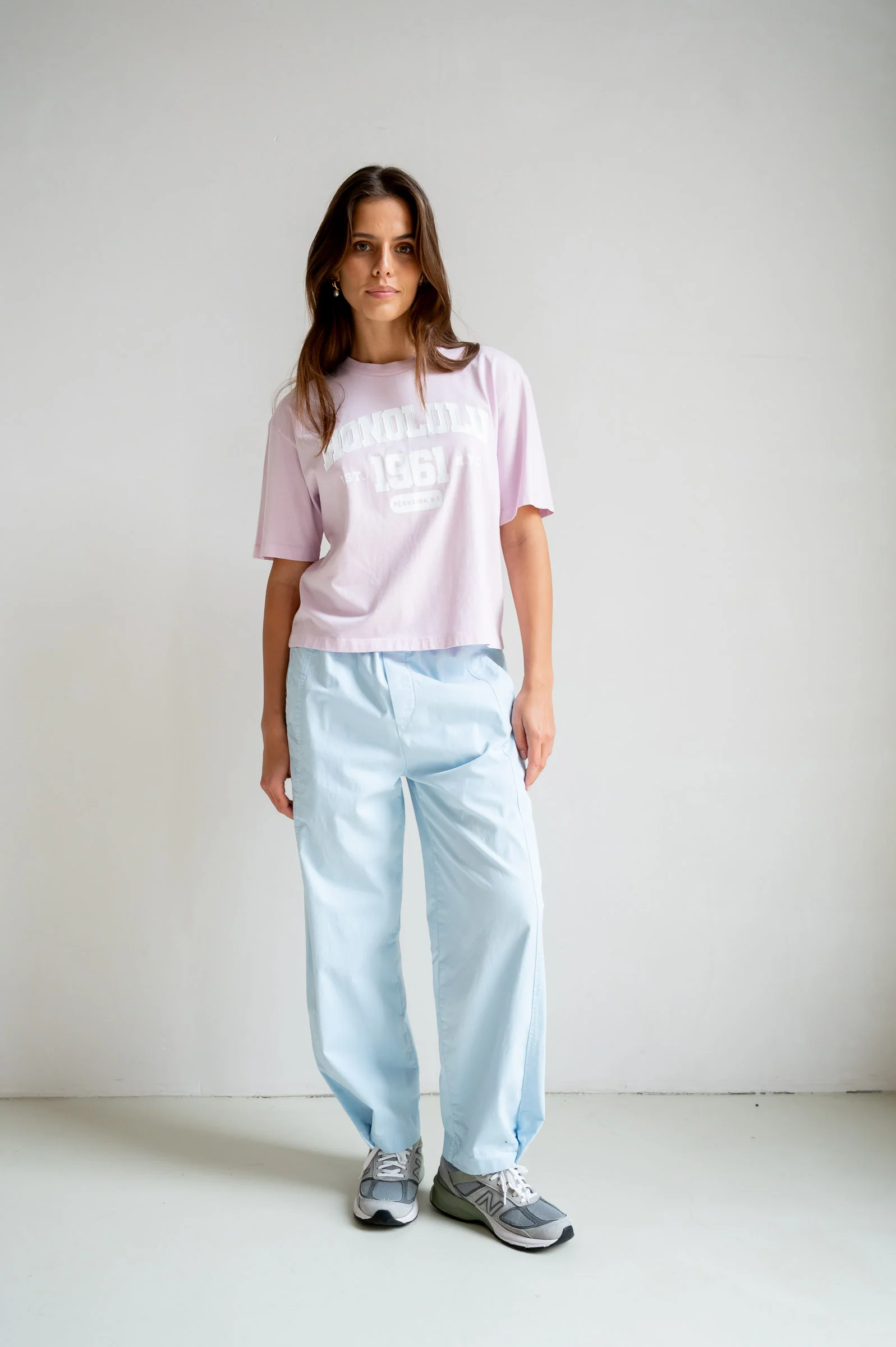 T-SHIRT PRINT (S26F1814) ORCHID - WHITE
