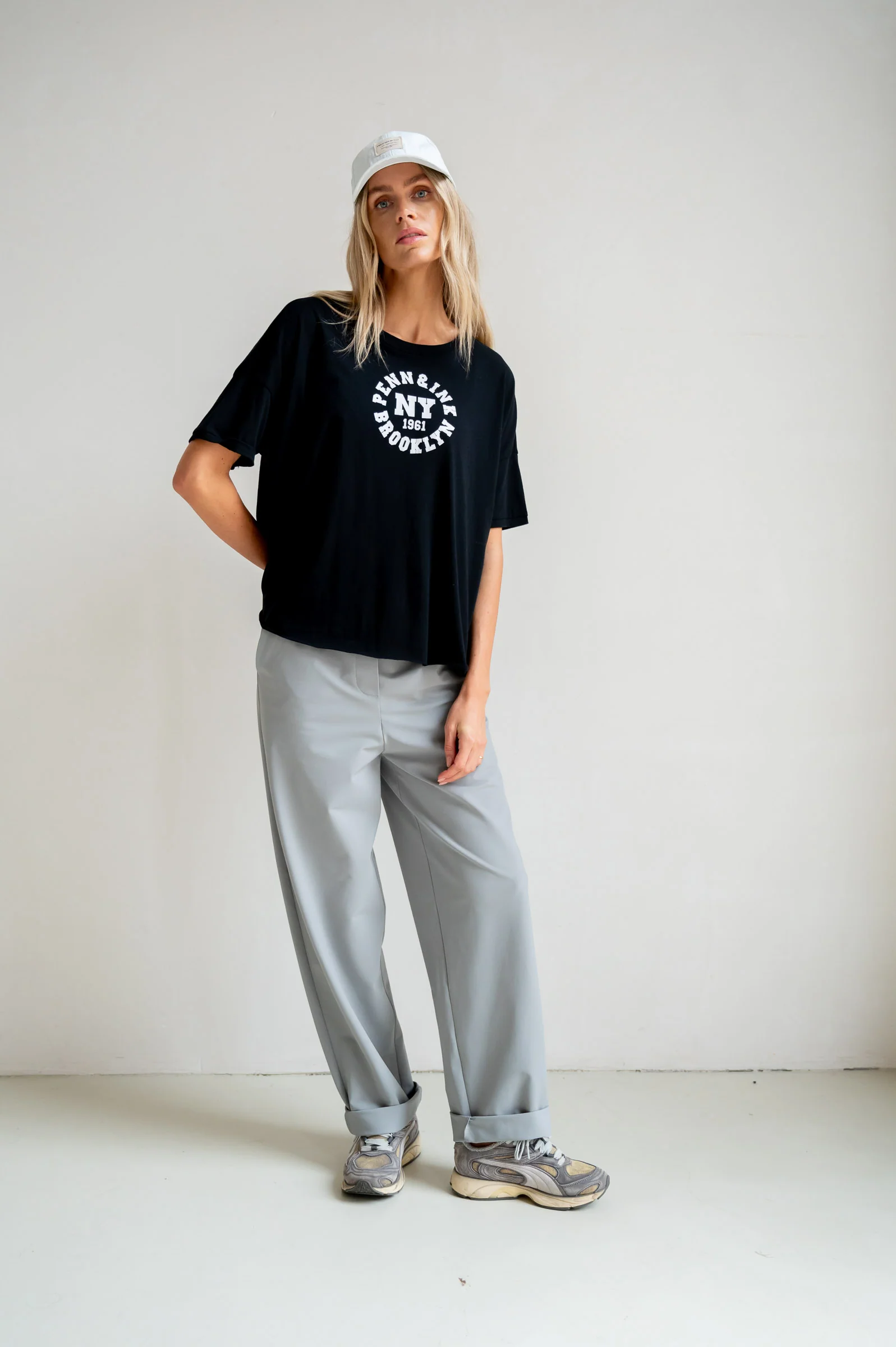 T-SHIRT PRINT (S26T1250) BLACK - WHITE - Image 5