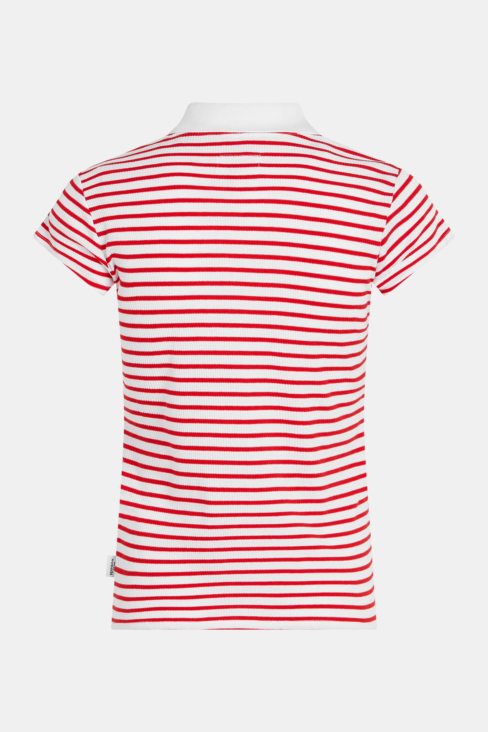 T-SHIRT STRIPE (S26F1820) WHITE - TOMATO - Image 2