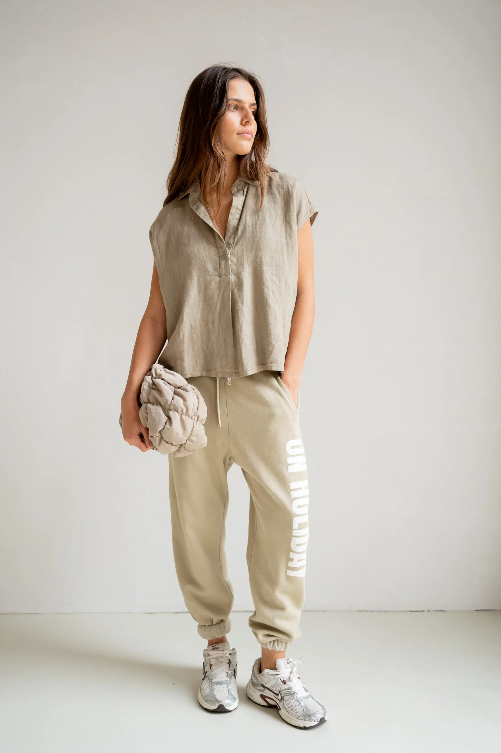 TROUSERS PRINT (S26F1828) PEPPER - ECRU - Image 7