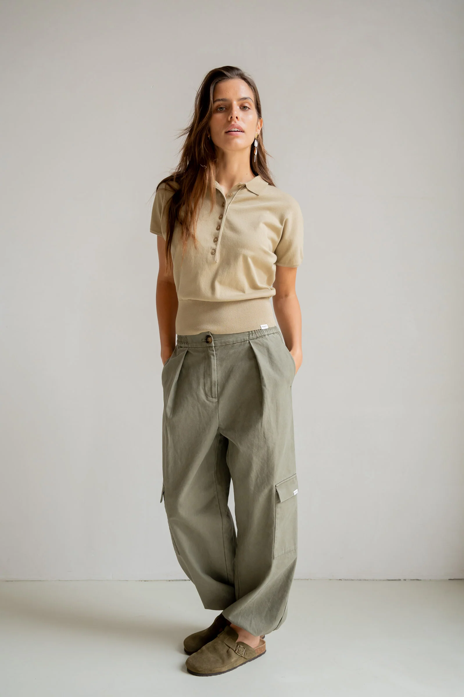 CARGO TROUSERS (S26C354) SAGE - Image 5
