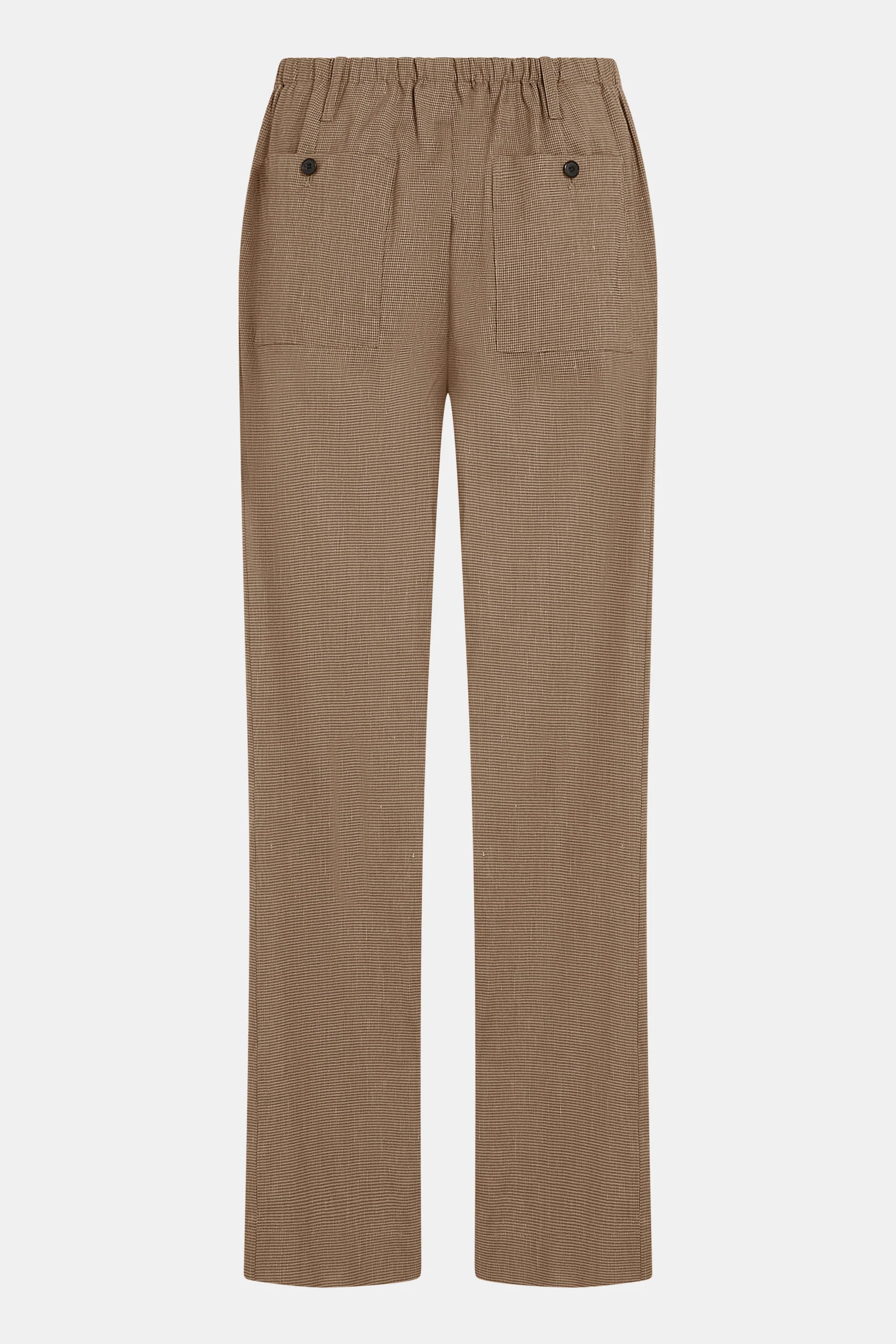TROUSERS (S26N1701) BROWN CHECK - Image 3